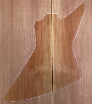 Body Western Red Cedar, 2-pcs Explorer,  Unique Piece #054